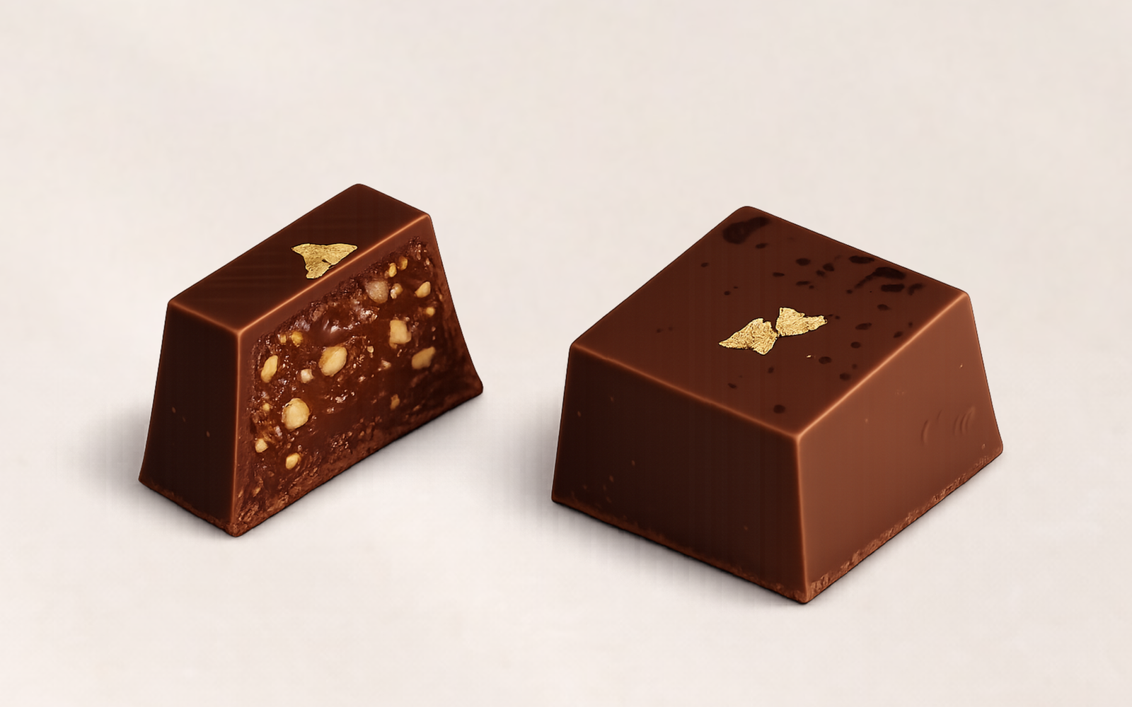 Filbert chocolate with gold (1kg)