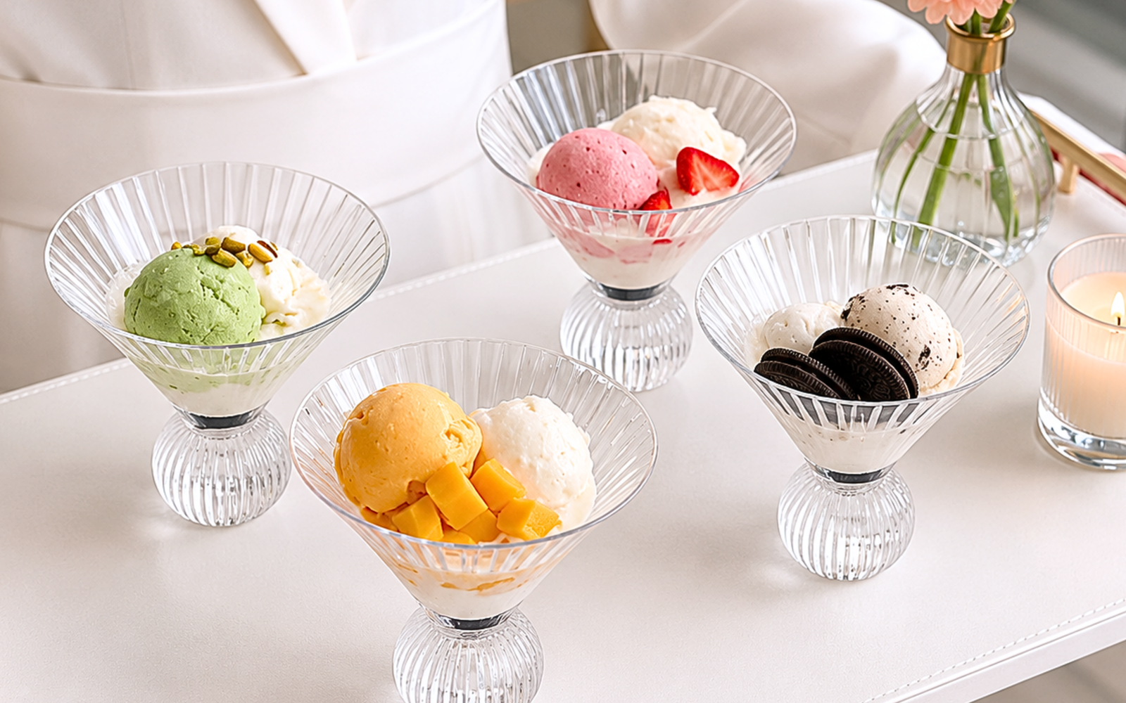 Ice Cream cups 4 kinds (12 Stands)