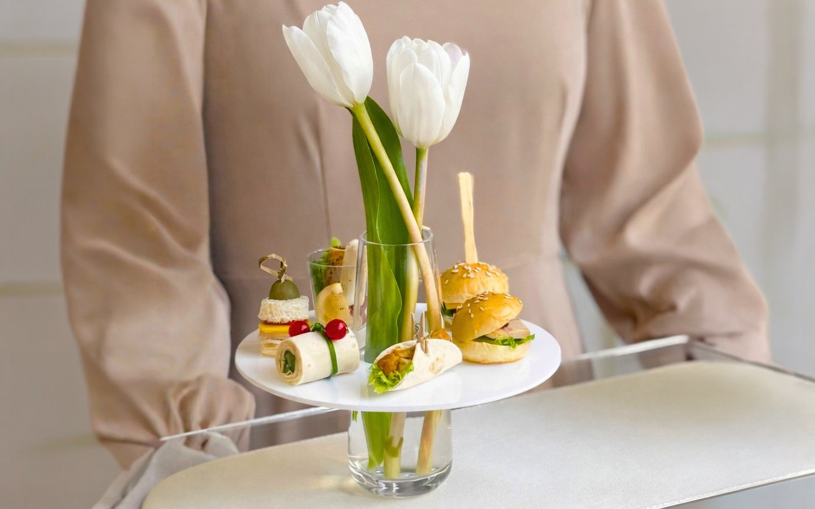 Mix salted mini stand with flower (6 stands)
